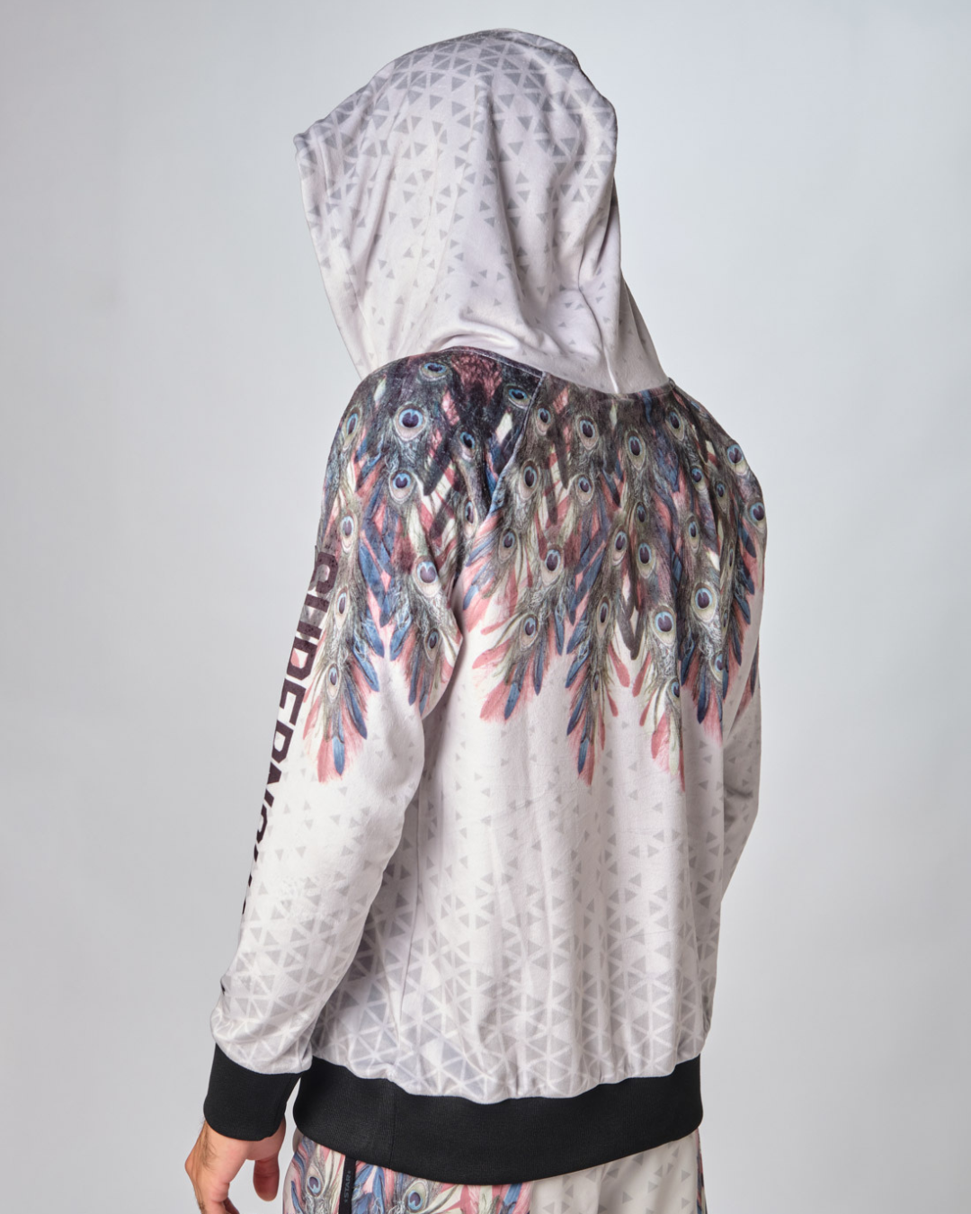 STAR unisex velvet hoodie - Premium plush fabric sweatshirt for a soft-touch beach lifestyle look.