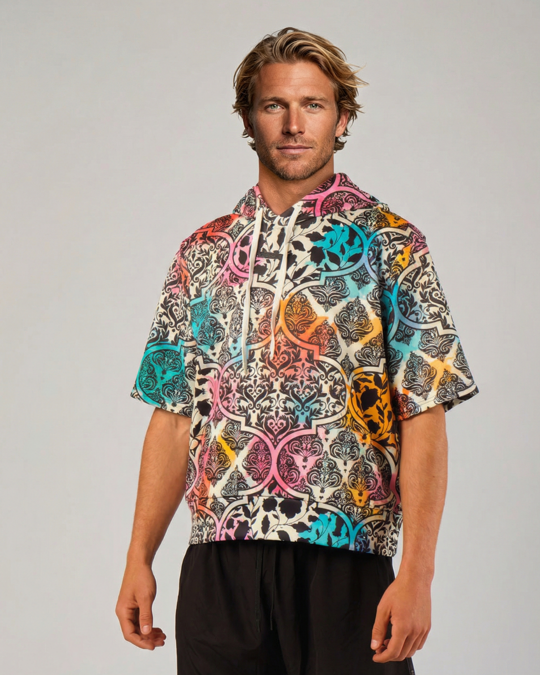 training hoodie short sleeve