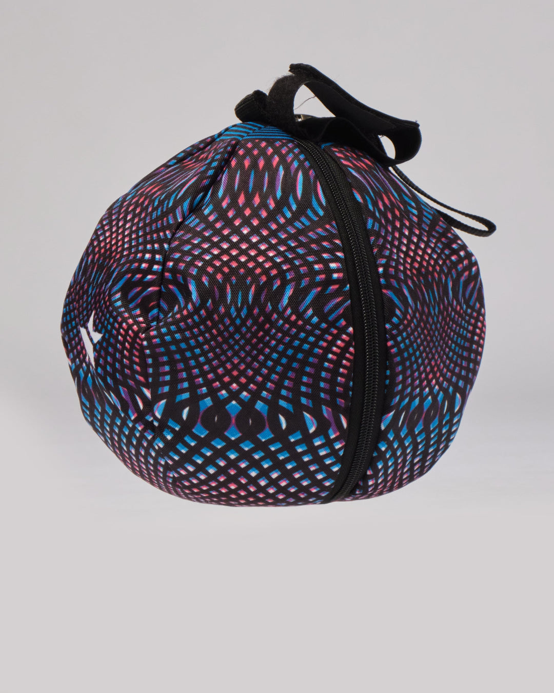 STAR Beach Volleyball Ball Bag with vibrant graphic print, featuring an integrated backpack hook and elastic handle