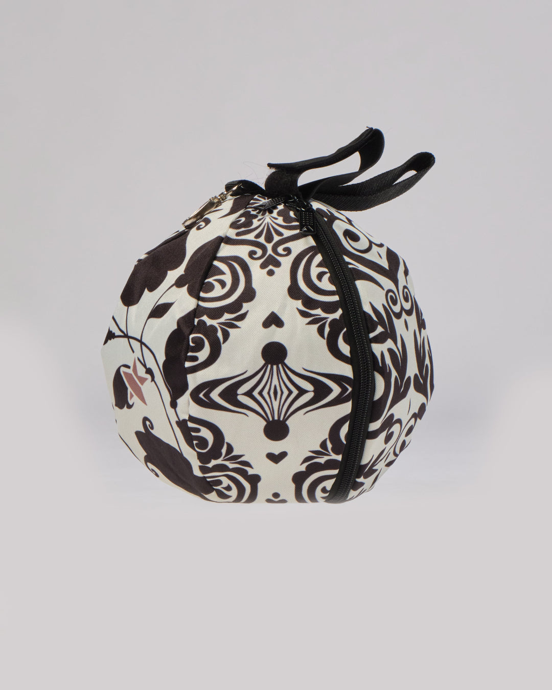 STAR Beach Volleyball Ball Bag with vibrant graphic print, featuring an integrated backpack hook and elastic handle