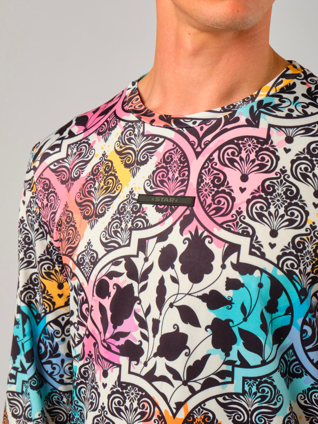 Technical stretch fabric STAR Beachwear long sleeve beach volleyball top