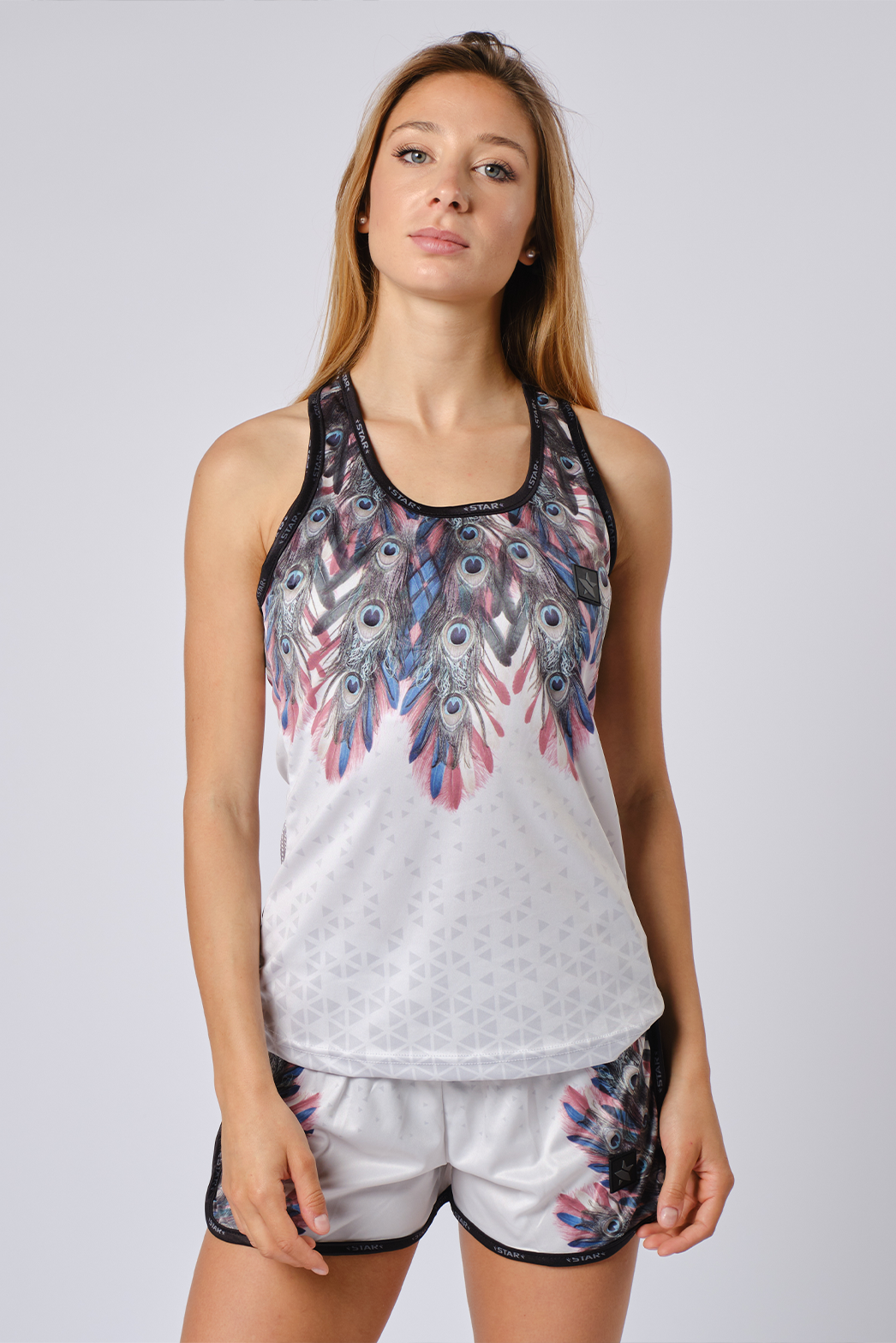 "Sand Off" Beach Volleyball Tank Top Women Peacock - Bold & Stylish