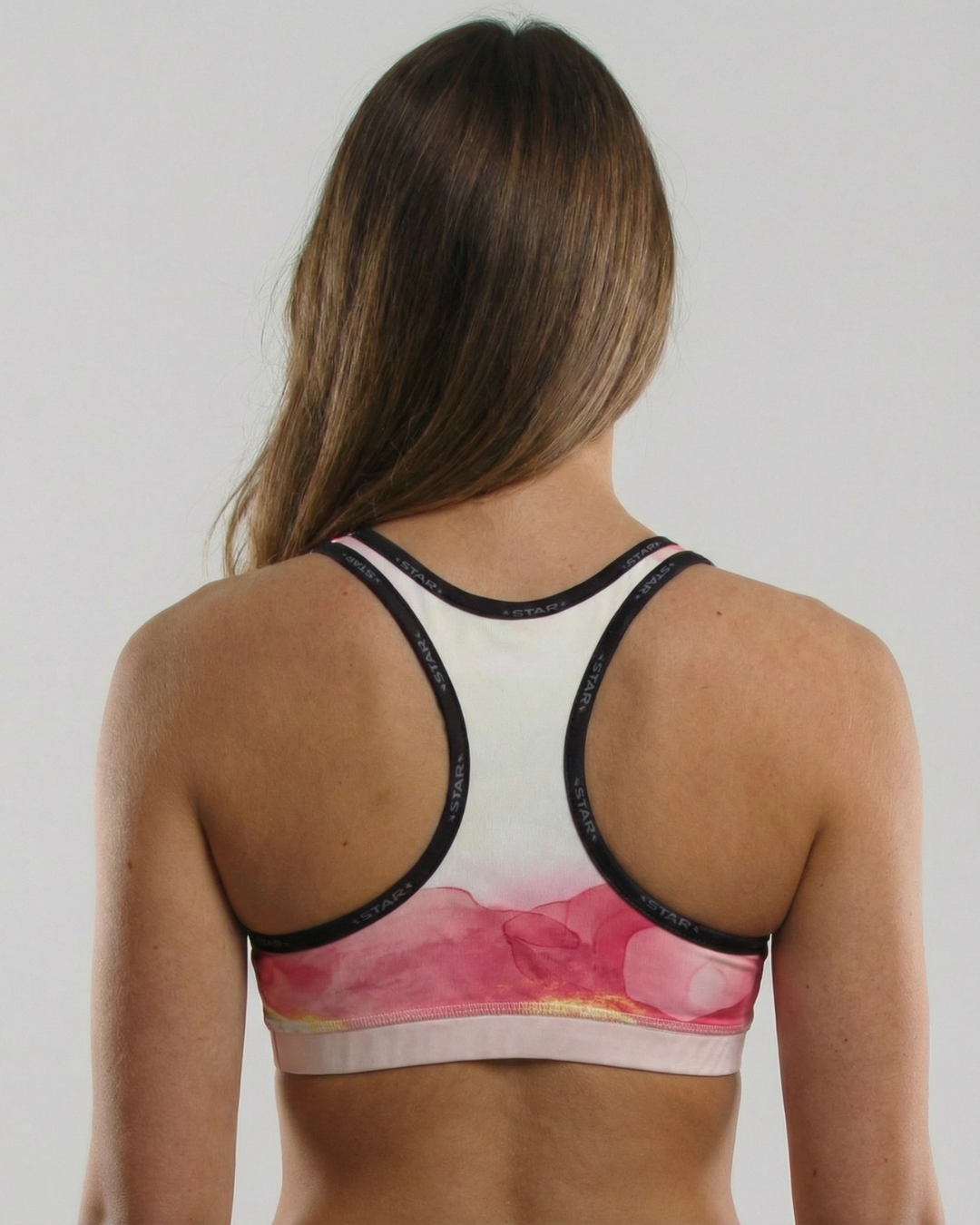 STAR Virgo Court Top high-performance beach volleyball sports bra with Sand-Off technology, athletic fit.