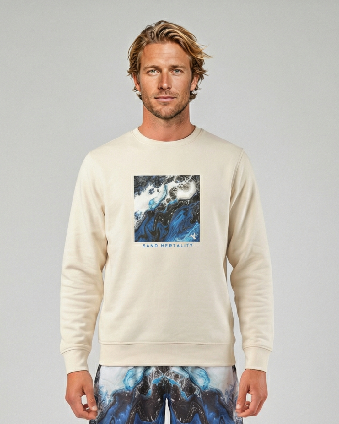 STAR Signature Print Crewneck - Sustainable Unisex Recycled Sweatshirt