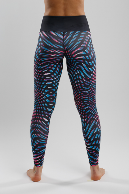 STAR "Leo" Women's Beach Volleyball Leggings - Back View - High-Waist Compression Fit