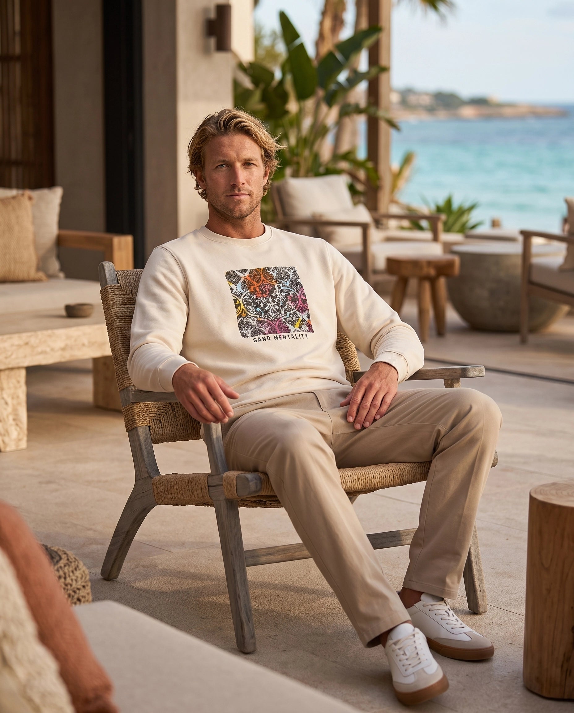 STAR Signature Print Crewneck - Sustainable Unisex Recycled Sweatshirt