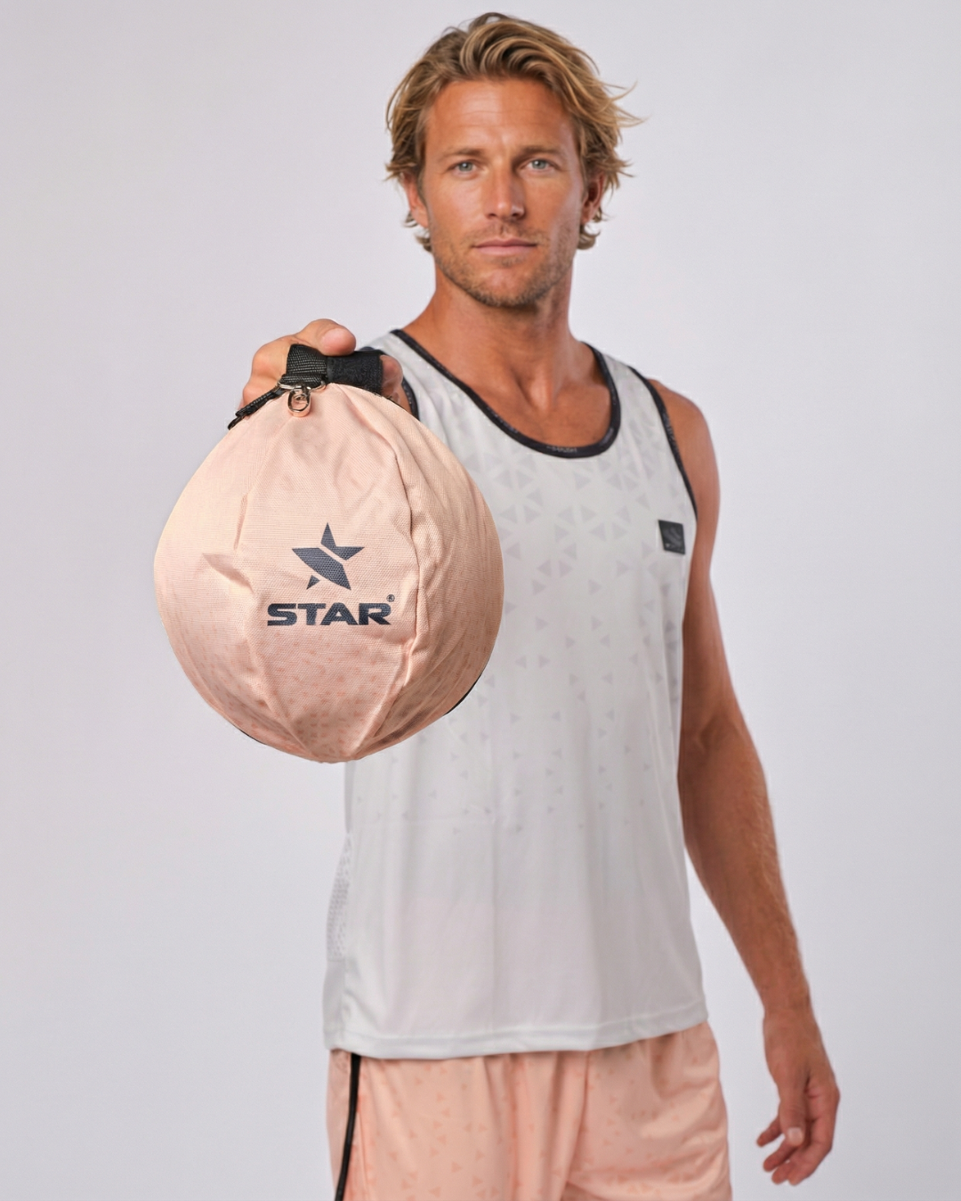 STAR Beach Volleyball Ball Bag - Pro Gear Sack with Hook & Needle Holder