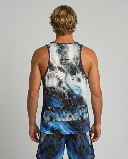 STAR Draco performance tank top with Sand-Off technology, anti-sand regular fit gear for beach volleyball.