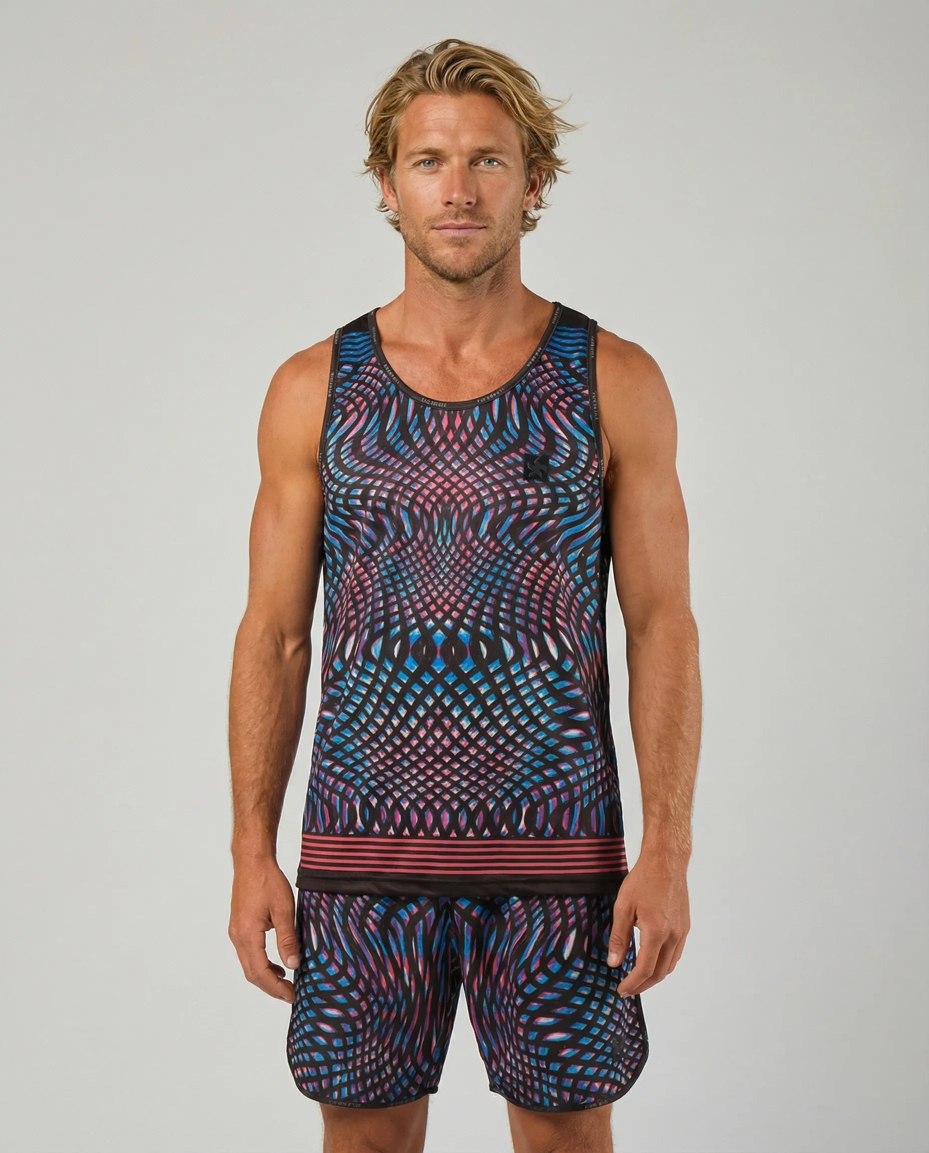 STAR Leo performance tank top with Sand-Off technology, anti-sand regular fit gear for beach volleyball.