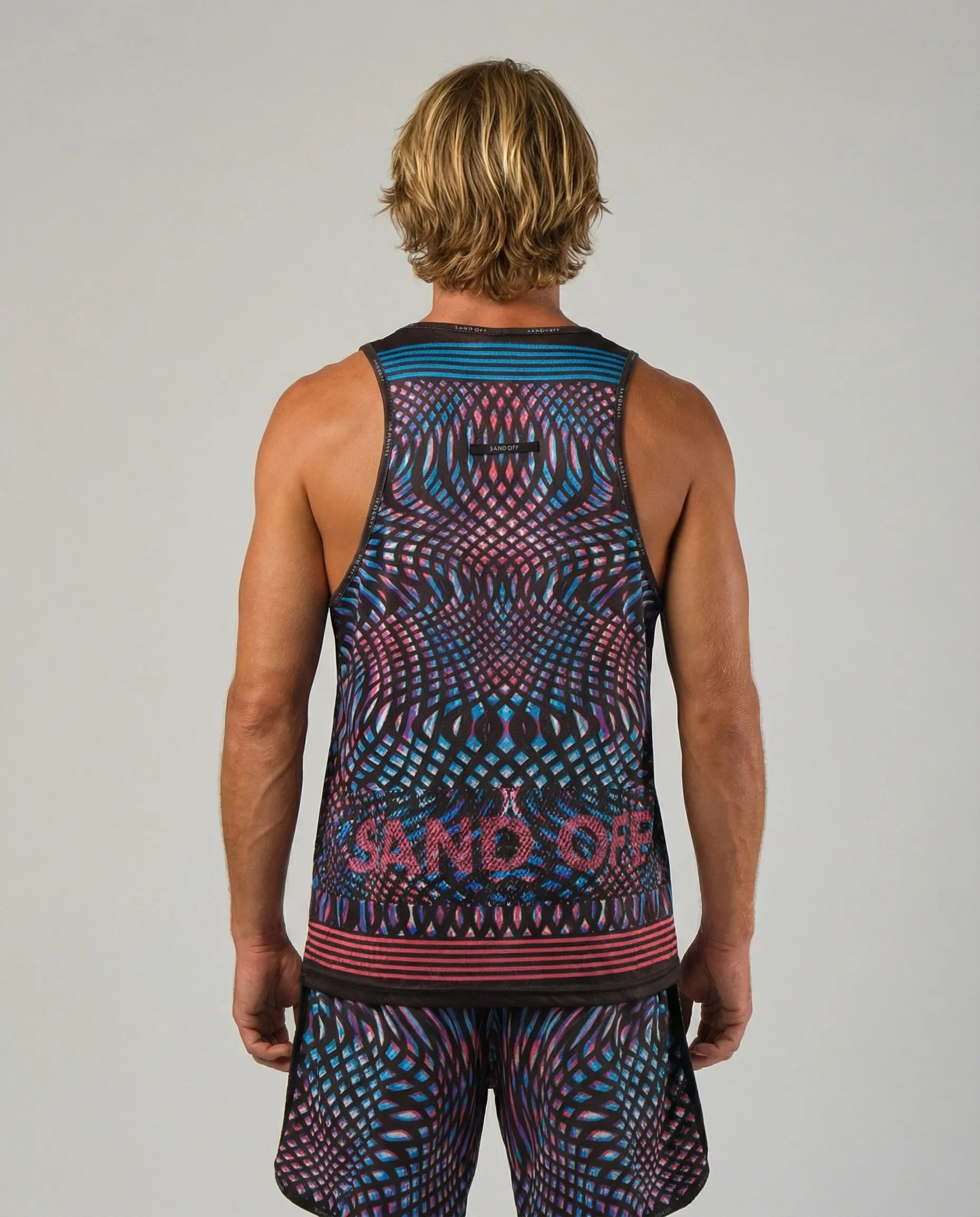 STAR Leo performance tank top with Sand-Off technology, anti-sand regular fit gear for beach volleyball.