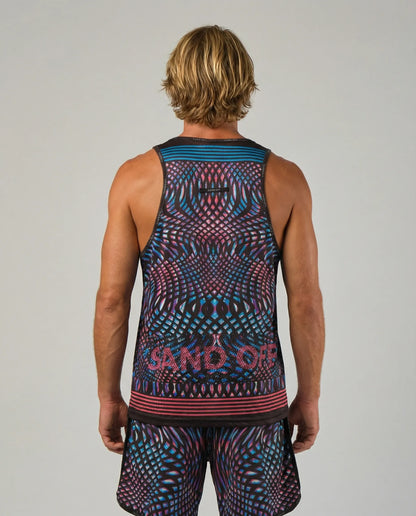 STAR Leo performance tank top with Sand-Off technology, anti-sand regular fit gear for beach volleyball.