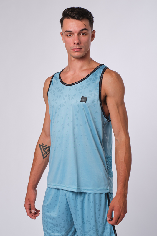 Sand Off Blue Beach Volleyball Tank Top - Cool & Comfortable