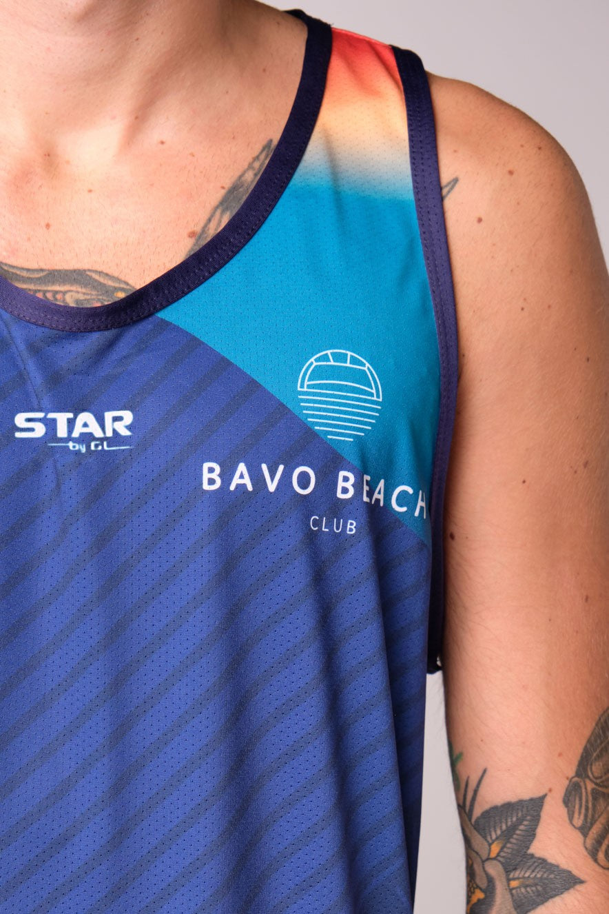 BAVO TANK MEN - BLU NAVY STAR Beachwear starbeachwear