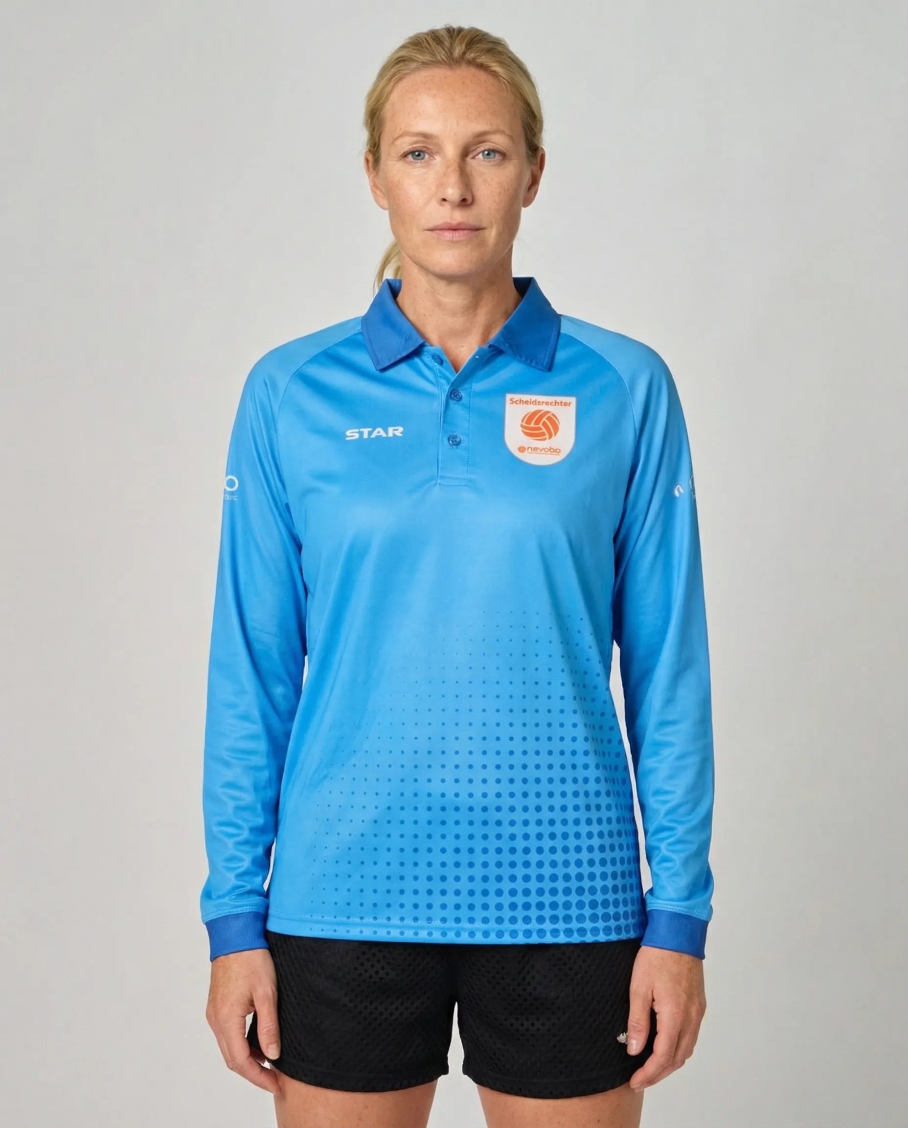 Scheidsrechters polo lange mouw