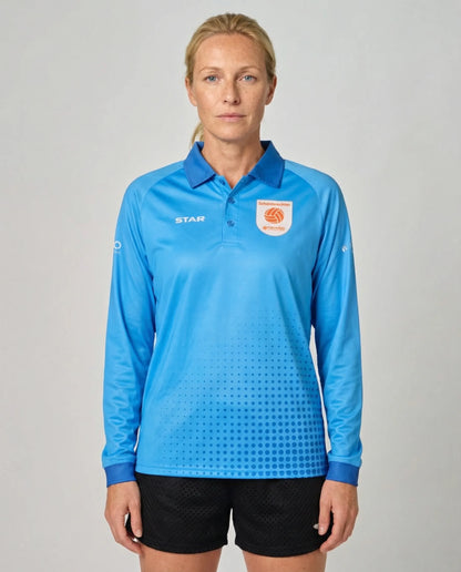 Scheidsrechters polo lange mouw